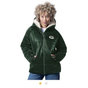 Greenbay Packers Women's Oddsmaker Puffer Jacket NWT Sz XXL Licensed NFL  Warm